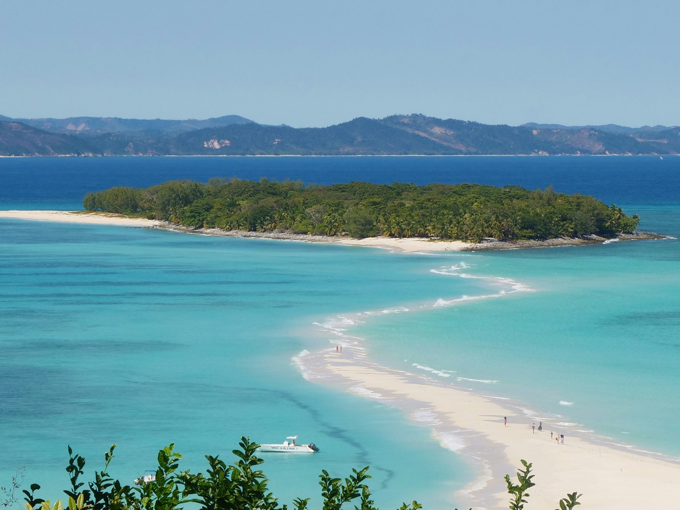 Turquoise beach and island